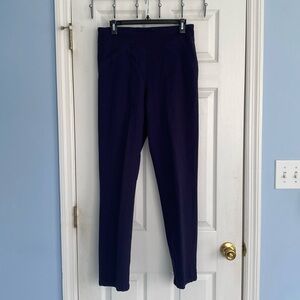 Kim Roger's blue, 12 average pull on pants, faux pockets